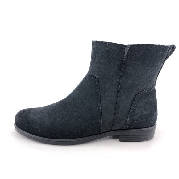 Ecco Black Nubuck Chelsea Ankle Boots EUR 42 - Picture 1 of 13